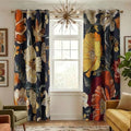 NICETOWN Dark Boho Floral Curtains 100% Blackout by NICETOWN
