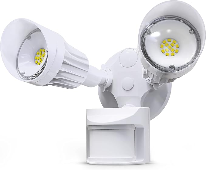 JJC LED Security Lights,Motion Sensor Flood Light Outdoor Fixture,3000LM 27.5W(120W Equiv.),IP65 Waterproof,5000K Daylight White ETL Listed Outdoor Lighting White (Not Solar Powered)