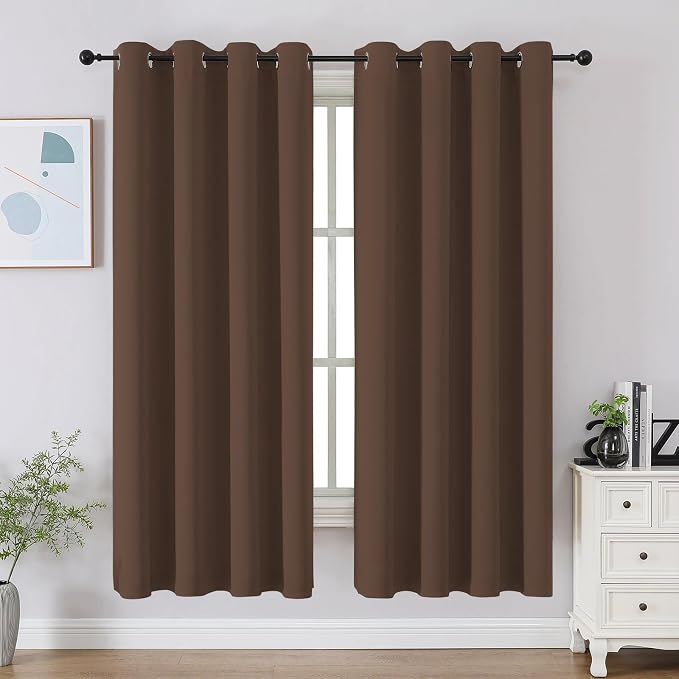 CUCRAF Short Room Darkening Window Curtains by CUCRAF