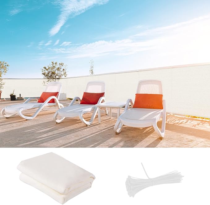 LOVE STORY 3' x 10' Balcony Privacy Screen Cover by LOVESTORY