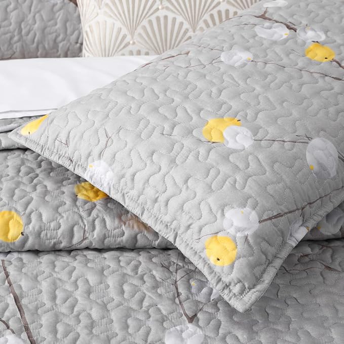 DURLENGEN Quilt Set California King Size 3Pcs, Soft Microfiber Lightweight - Image 6