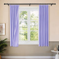 Etherealveil Lavender Purple Pinch Pleated Blackout Curtains 2P 40"x63" | Back by Etherealveil