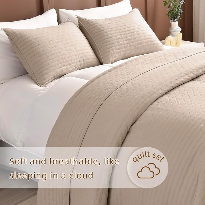 Lady Ann Oversized King Quilt Bedspread Set 128x120, 3 Pieces Extra Large - Image 3