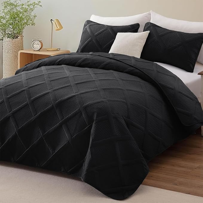 Exclusivo Mezcla Quilt King Size, Modern Striped Pattern, Lightweight Bedding - Image 2