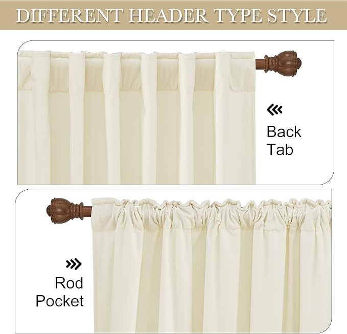 RYB HOME Velvet Room Darkening Curtains - Image 4