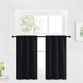 RYB HOME Cafe Blackout Curtains 30 inch Length, Short Window Curtain Tiers | by RYBHOME