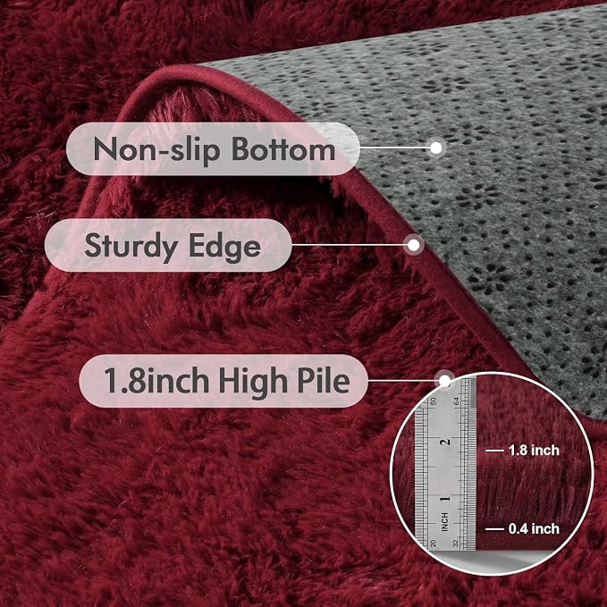 7x10 Ft Extra Large Shag Rugs for Living Room, Ultra Soft Fluffy Furry Area - Image 6