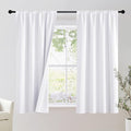 NICETOWN Bedroom 100% Blackout Curtains, 2 Panels, 42 by 54, Snow White by NICETOWN