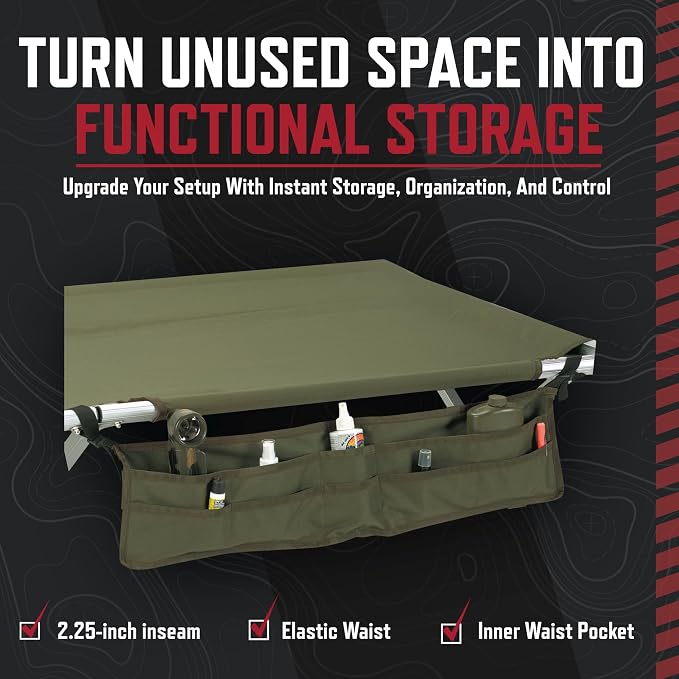 Rothco Camping Cot Caddy | Camping Organizer, Heavy‑Duty Gear Storage, Bunks & - Image 4