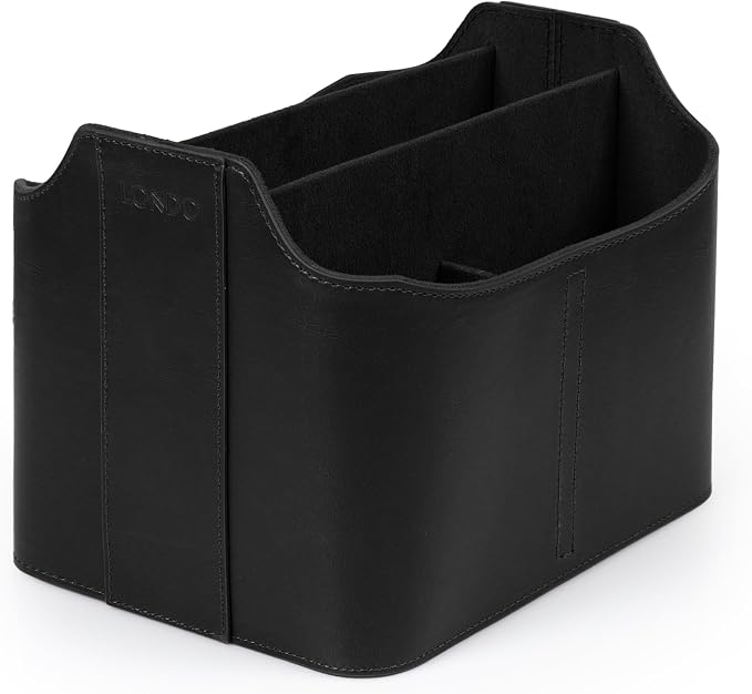 Londo PU Leather Remote Control Holder, Office Supplies Desk Organizer by Londo