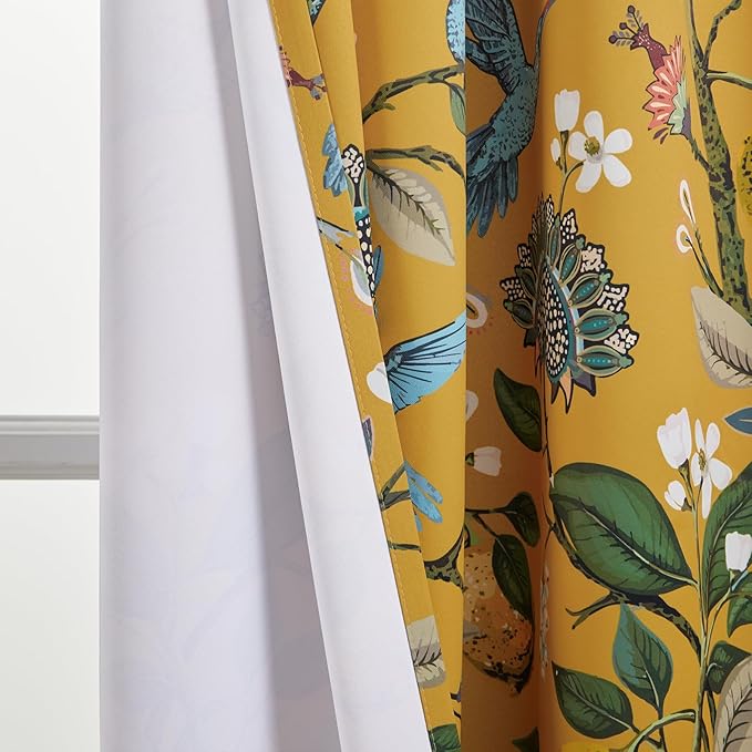 Topfinel Sliding Door Patio Floral Curtains & Drapes - Image 6