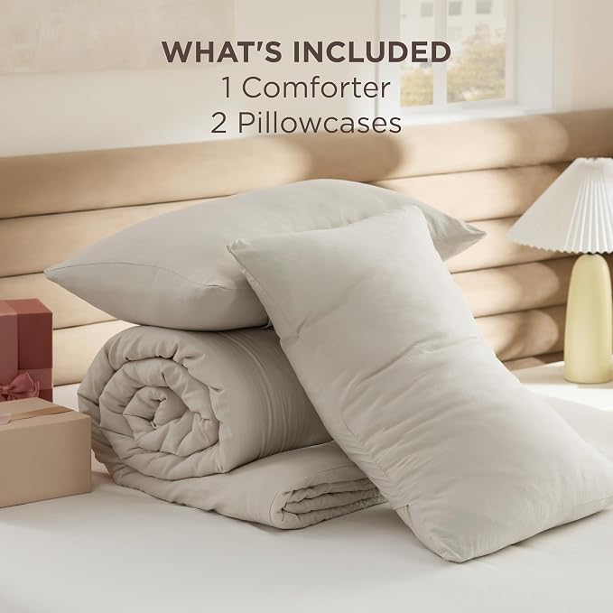 Bedsure Full Comforter Set, 3 Pieces GentleSoft™ Bed Set, 1 Lightweight - Image 6