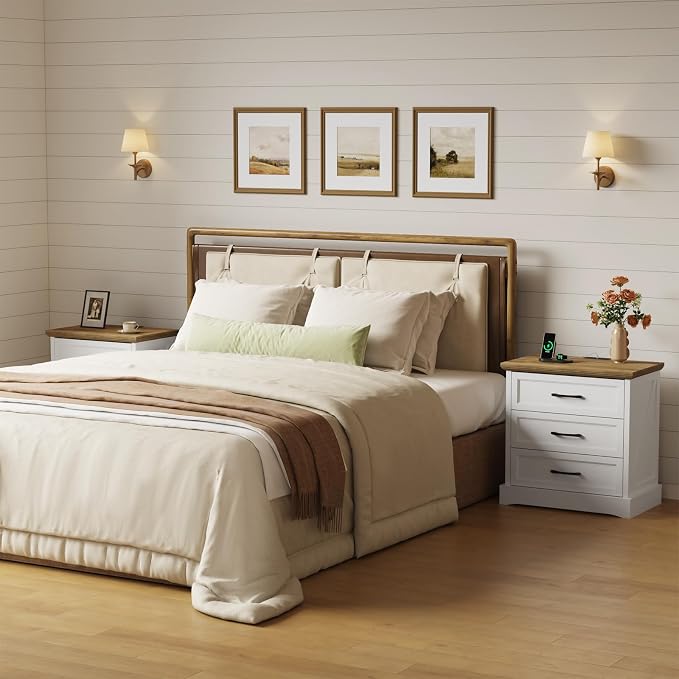 Farmhouse Nightstands Set of 2 - Image 6