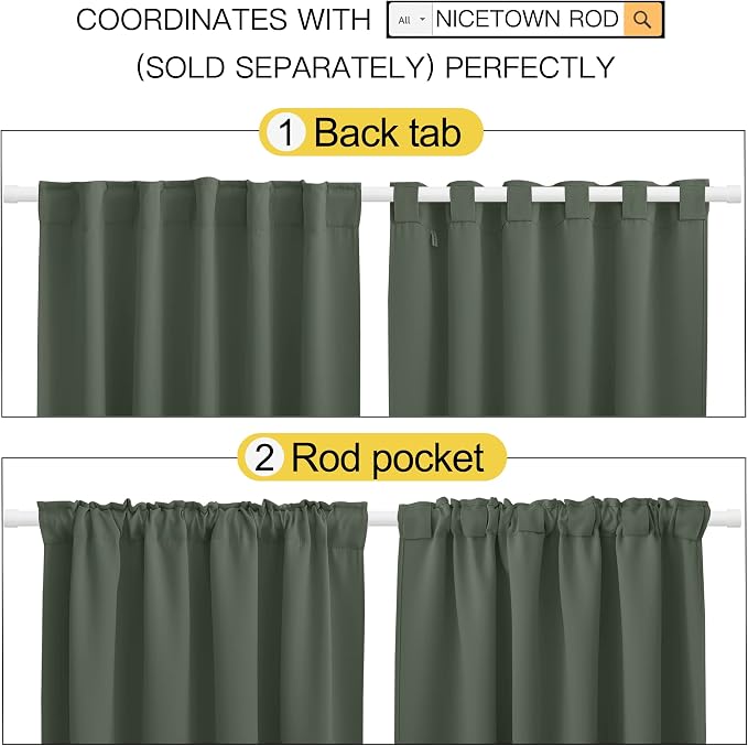 NICETOWN Blackout Curtain Panels - Image 3