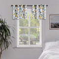 Topfinel White Kitchen Room Darkening Valances 24 Inch Length Vintage Botanical by Topfinel