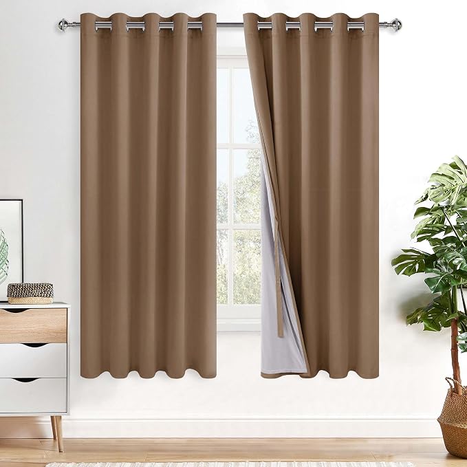 XWZO 100% Blackout Curtain Panels by XWZO