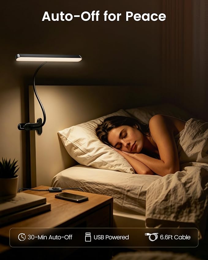 Glocusent 7W Clip on Light, 57 LED Reading Light - Image 6