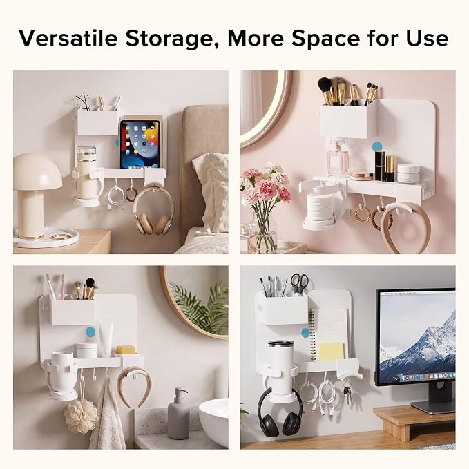 Versatile Bedside Wall Organizer, Floating Bedside Shelves | Ideal - Image 7
