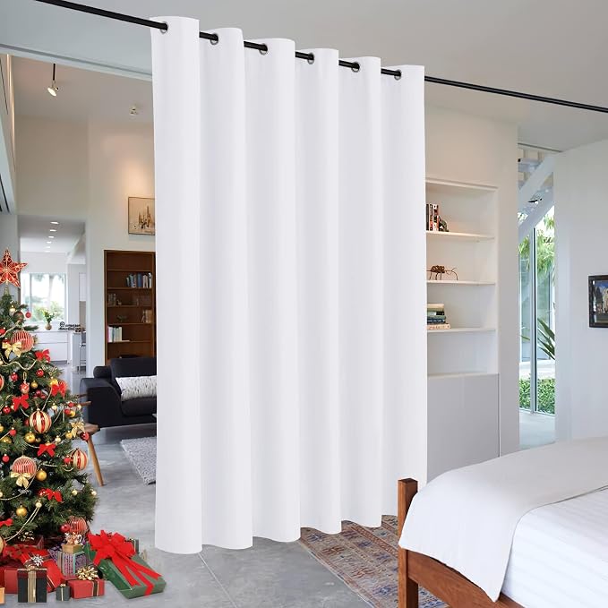 RYB HOME Extra Wide Curtains for Bedroom Closet Office Living Room Divider | by RYBHOME