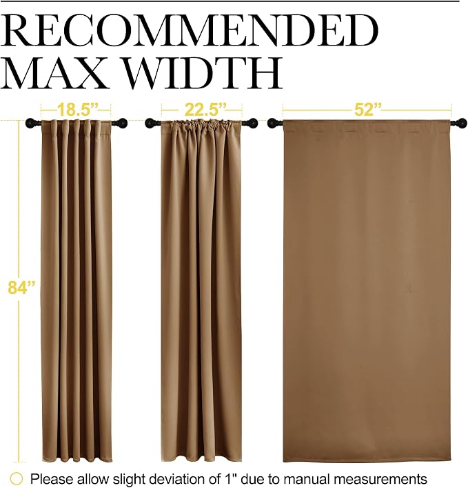 NICETOWN Blackout Curtain Panels - Image 7