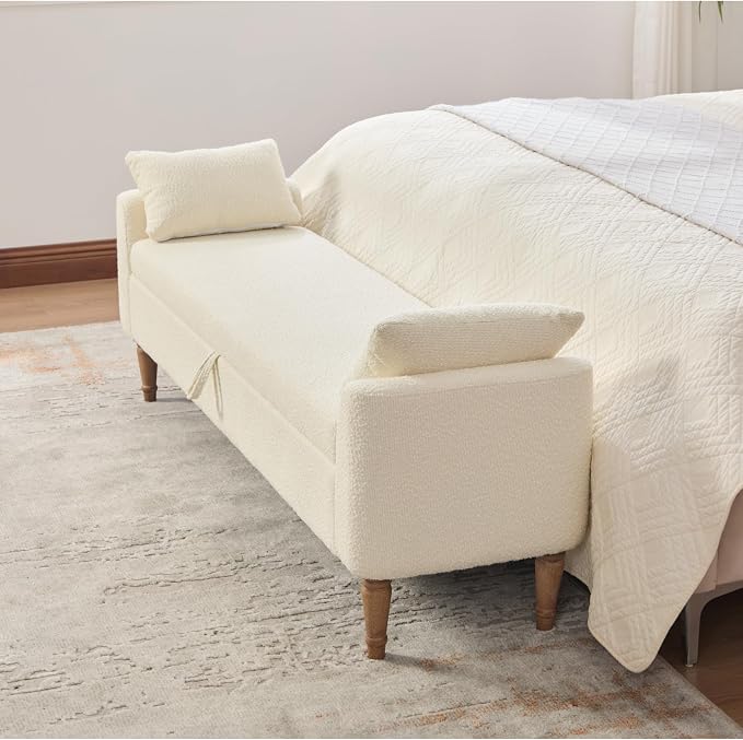 66" End of Bed Storage Bench for Bedroom - Image 8