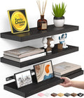 BAYKA Floating Shelves for Wall, Wall Mounted Rustic Wood Shelves for Bathroom by Bayka