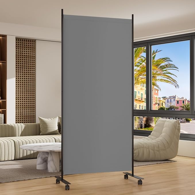 Room Divider 34'' Wide Folding Room Divider Panel by HOMSCREENER