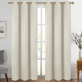 Diraysid Light Beige Grommet Blackout Curtains by Diraysid%2C+refresh+your+life