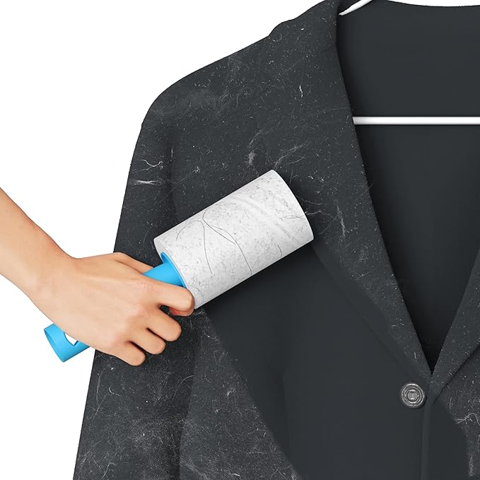Extra Sticky Lint Roller, Mega Value Set 400 Sheets for Pet Hair Removal, Dog and Cat Lint Remover for Clothes, Furniture, Carpet