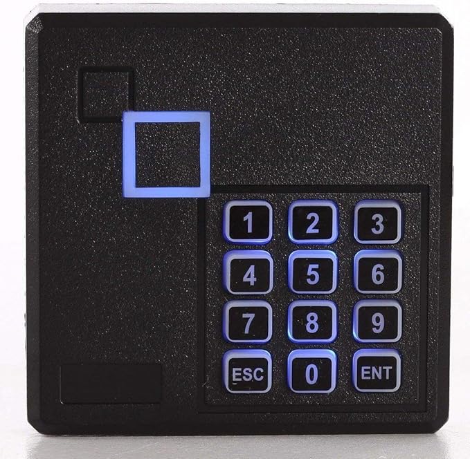 MENGQI-CONTROL 4 Doors RFID/Password Door Lock System Smart Access Control Keyless Entry Systems Keypad Reader Electric Magnetic Lock 110V Power Supply Box (Phone APP Remote Open Door)