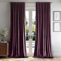 MIULEE Dark Purple Velvet Curtains 52x84 inches Luxury Blackout Curtains | by MIULEE
