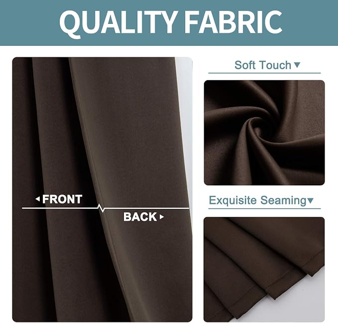 ChrisDowa Blackout Curtain 70 Inch Wide - Image 3
