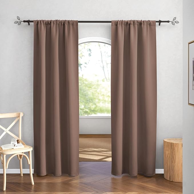 RYB HOME Blackout Curtains for Bedroom Living Dining Room 84 inches Long | - Image 2