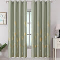 Sage Green Thermal Insulated Blackout Curtains 72 Inches Long by ESTELARTEXTILER