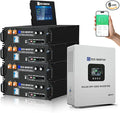 ECO-WORTHY Home Power Station Backup Power,20480Wh LiFePO4 Battery Support Communication,Bluetooth and WiFi,AC 5000W Inverter,Battery Monitor,for Home Backup,Emergency,Solar System Components