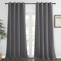 NICETOWN Grey Blackout 108 inch Curtains by NICETOWN