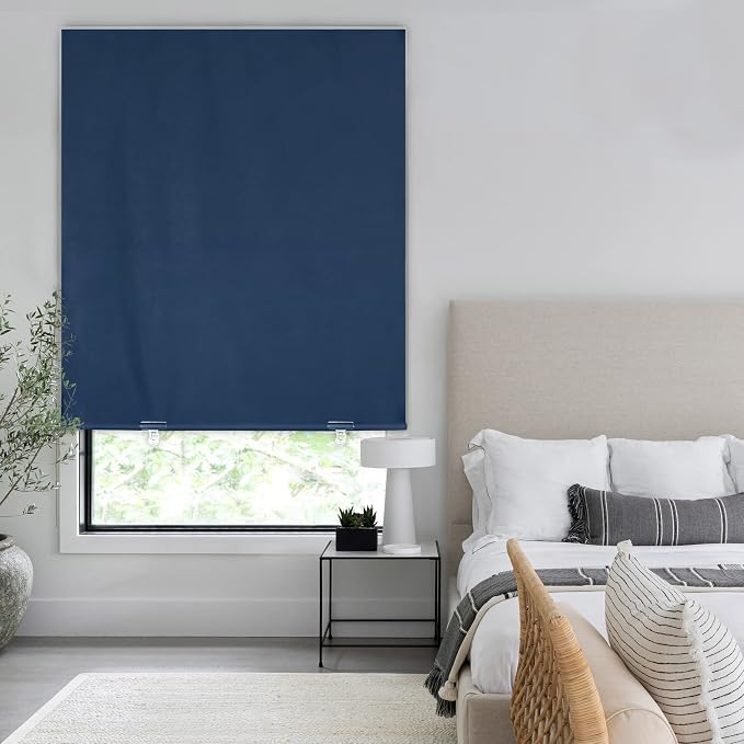 LazBlinds 100% Blackout Roller Shades, Thermal Insulated UV Protection Privacy - Image 6