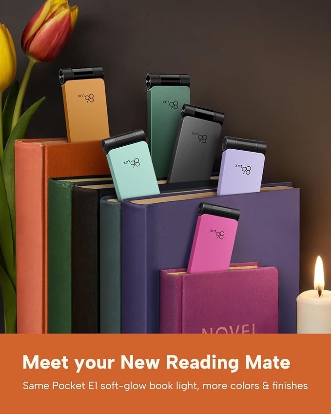 86lux Book Light, Rechargeable Reading Lights - Image 2