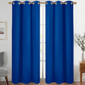 Diraysid Royal Blue Grommet Blackout Curtains by Diraysid%2C+refresh+your+life