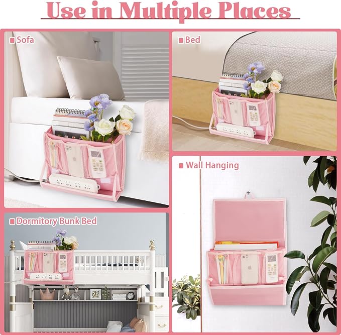 Bedside Caddy Organizer for Dorm Bed Rails - Image 6