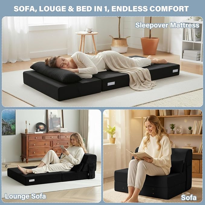 Convertible Folding Sofa Bed Mattress - Image 5