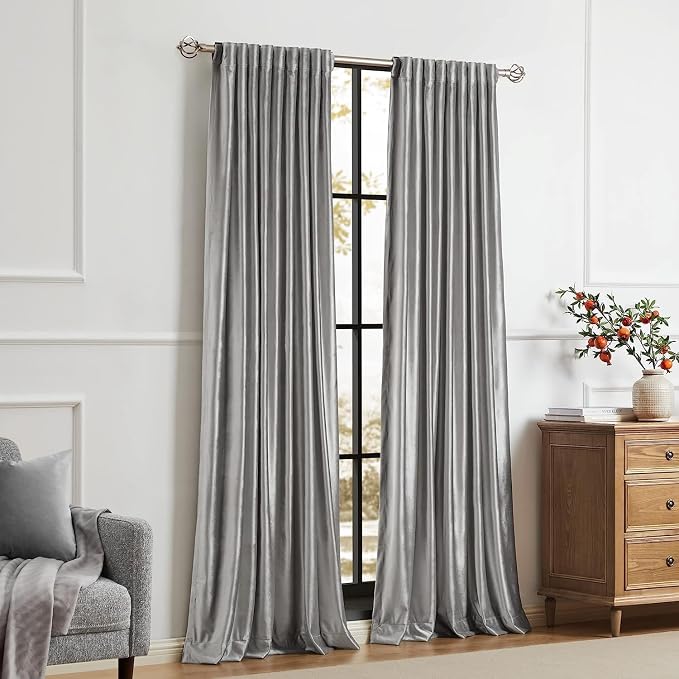 PRIMROSE Light Grey Curtains 72 inch - Image 7