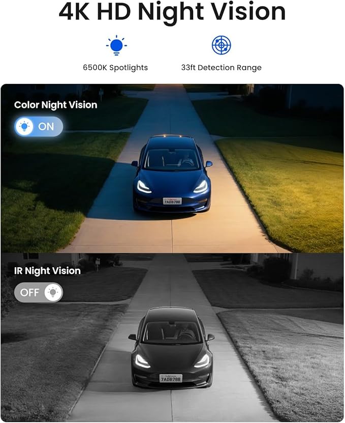 REOLINK 4K LTE Cellular Security Camera Wireless Outdoor, No WiFi, 3G/4G LTE, Solar Powered, SIM Card+32GB SD Card Included, Color Night Vision, Local/Cloud Storage, Go PT Ultra+SP, Updated Version