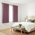 PONY DANCE - Window Curtains - 42 inch W by 45 L Dusty Rose Thermal Insulated by PONYDANCE