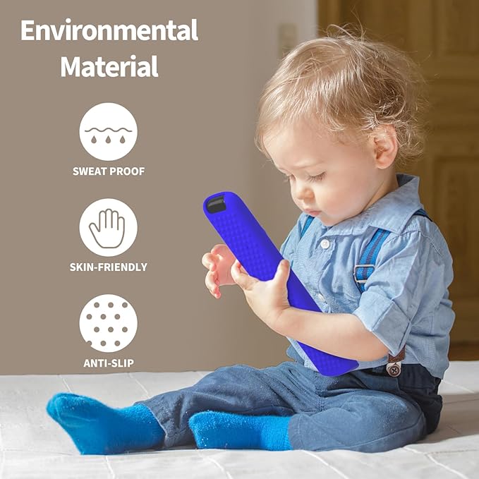 Hi Color Silicone Cover for TCL RC813 FMB1/RC923/RC902V Remote Protective Case Sleeve for TCL Smart TV Remote RC813 FMB1 Case Cover (Blue)
