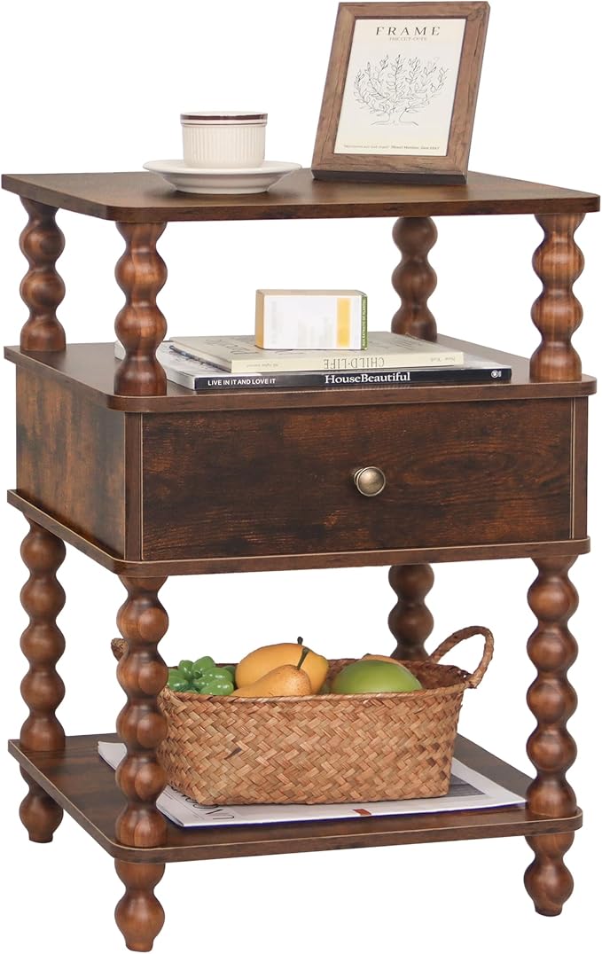 AWASEN Night Stand, Mid Century Nightstand by AWASEN