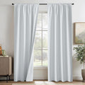RYB HOME White 100% Blackout Curtains by RYBHOME