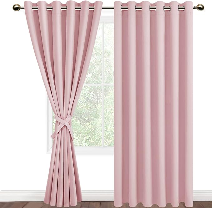 DWCN Pink Blackout Curtains 84 inch Length - Image 7