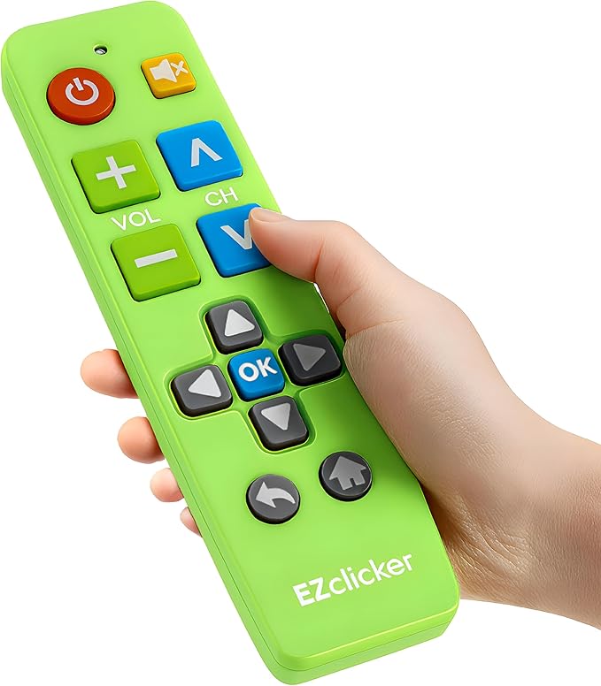 Samsung Replacement TV Remote Compatible with Samsung TV's ONLY (Green) Big Button TV Remote Control, Simplified and Easy to Use (2xAAA Batteries not Included)