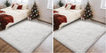 Ophanie White Rugs for Bedroom Fluffy, 4x6 Nursery Soft Fuzzy Shag Plush Shaggy by Ophanie